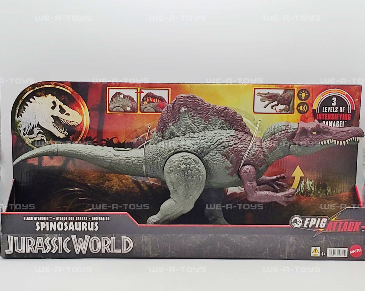 World Mattel Spinosauro Giocattolo Jurassic Park Jurassic World