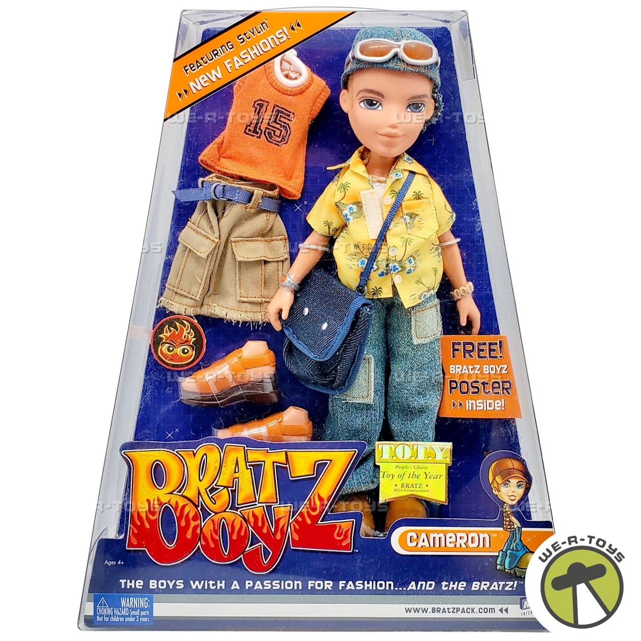 Bratz Boyz Cameron Doll Featuring New Fashions 2002 MGA