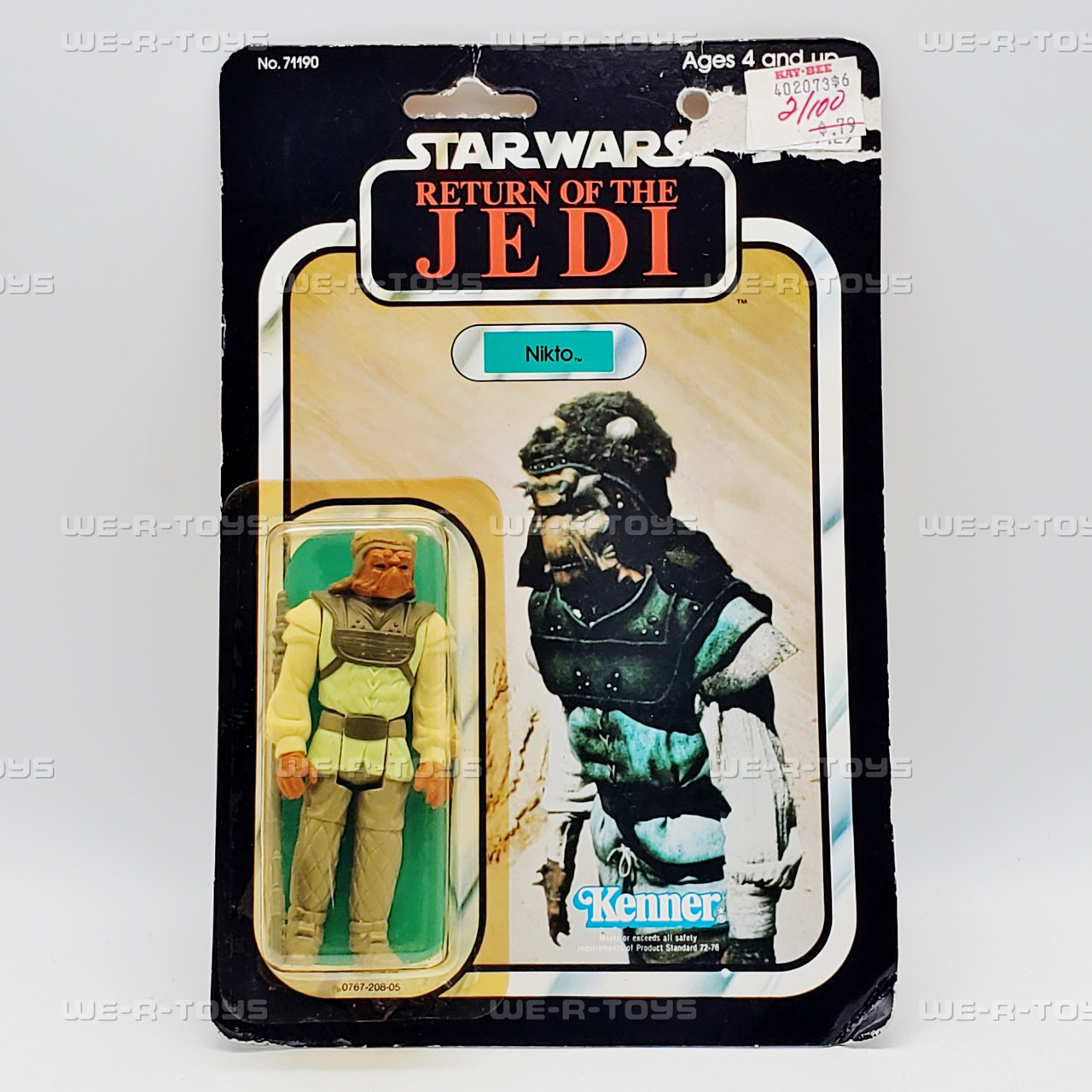 Star Wars ROTJ Nikto 77 Action Figure Kenner 1983 Item No 71190