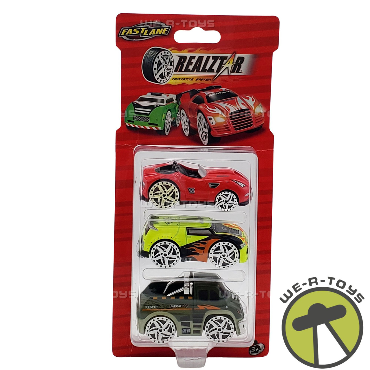FASTLANE TOYSRUS ファストレーン トイザらス ダイキャスト Fast Lane Realztar Innovative System 3 Pack of Die Cast Cars Toys