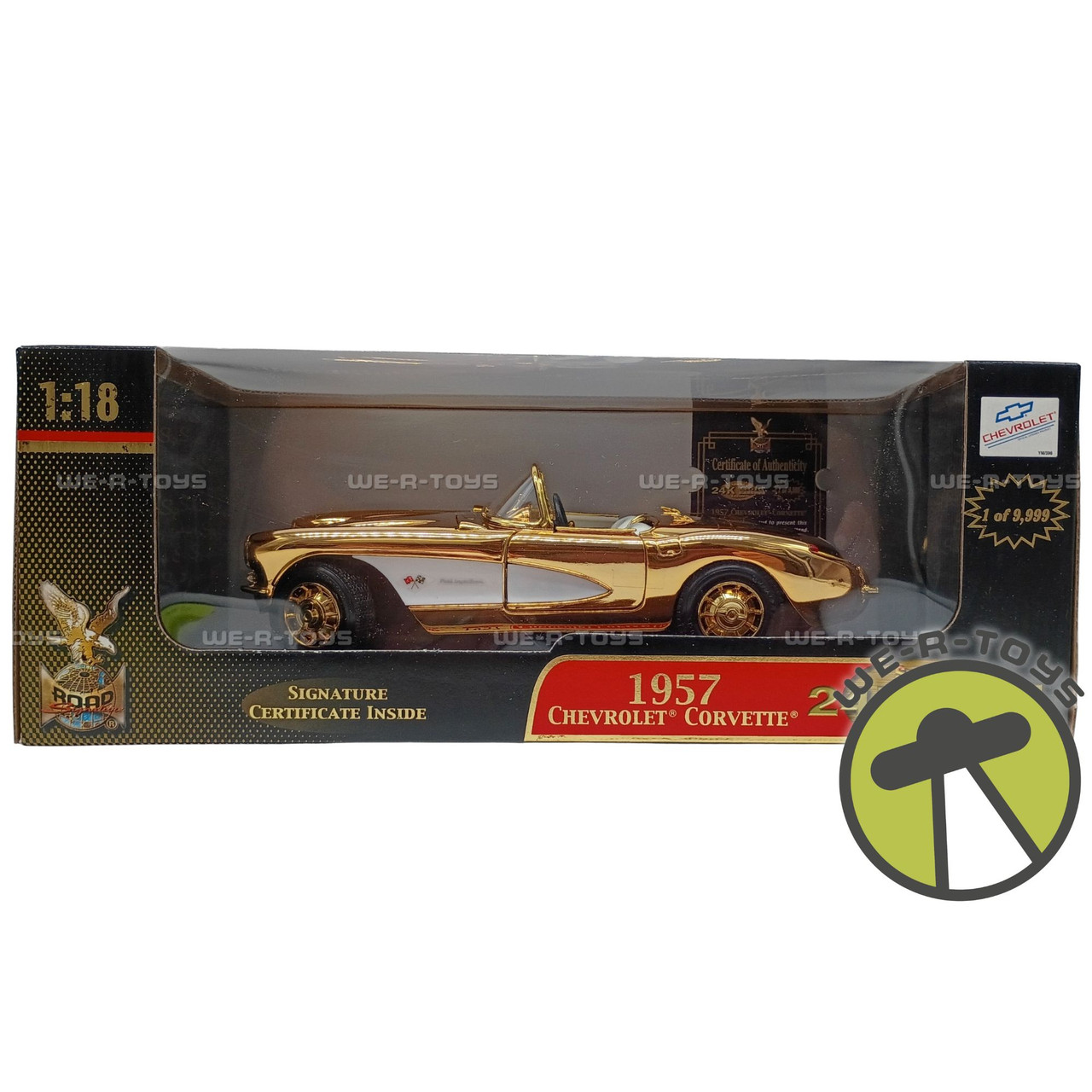 【新品未開封】 ROAD TO GOLD Road Signature 1957 Chevrolet Corvette Gold Special Edition