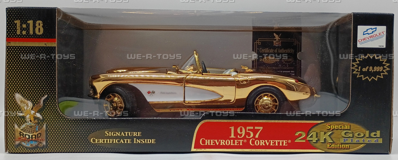 Road Signature 1957 Chevrolet Corvette Gold Special Edition