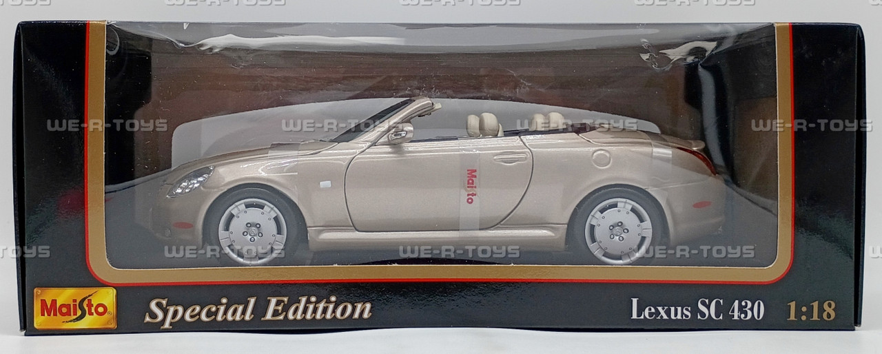 Maisto Lexus SC430 1:18 Scale Special Edition Tan Die Cast Vehicle