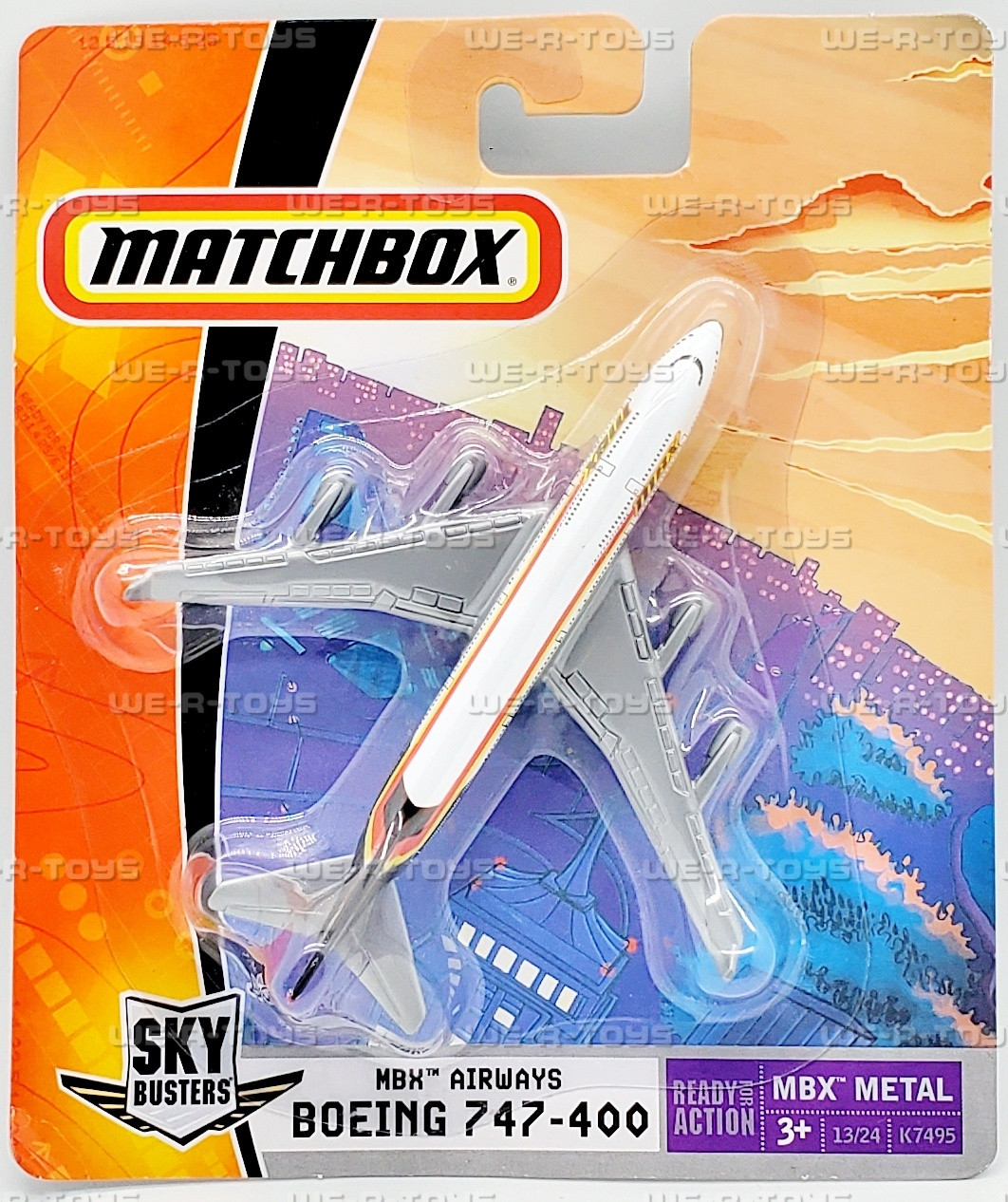 Matchbox Sky Busters MBX Airways Boeing 747-400 Airplane 2007
