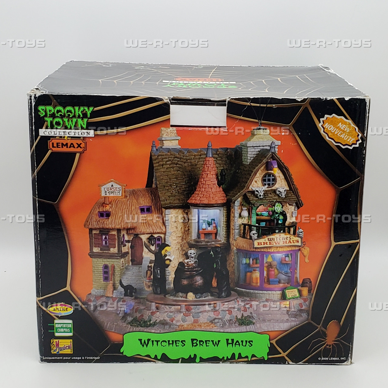 Lemax Spooky Town Witches Bre Haus Lighted Building 95816 NEW - We