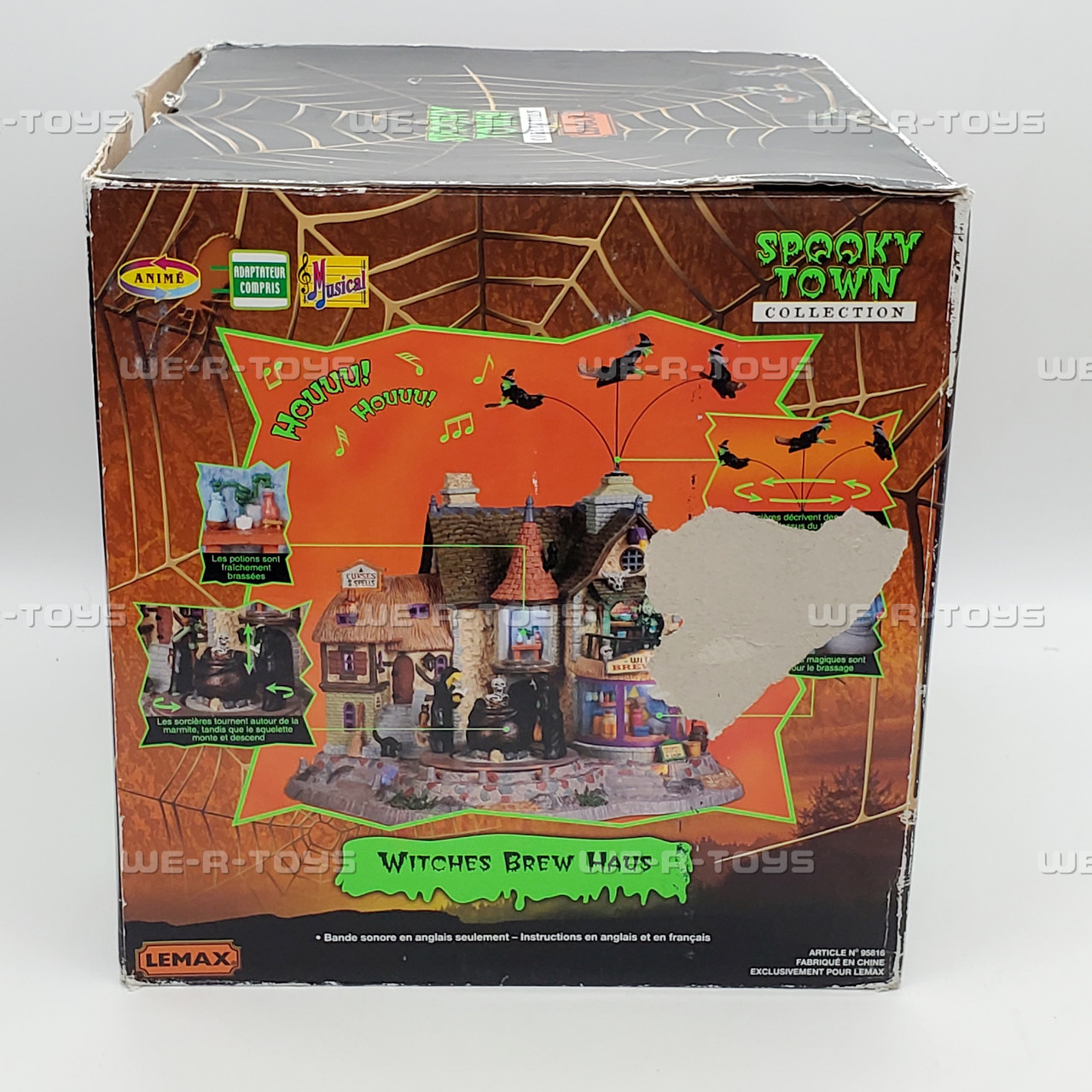 Lemax Spooky Town Witches Bre Haus Lighted Building 95816 NEW - We