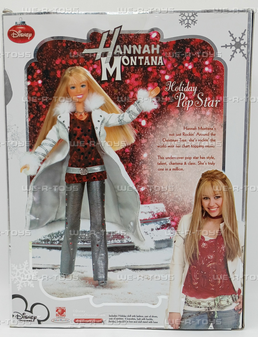 Disney Hannah Montana Holiday Pop Star Doll 2008 Disney Play Along