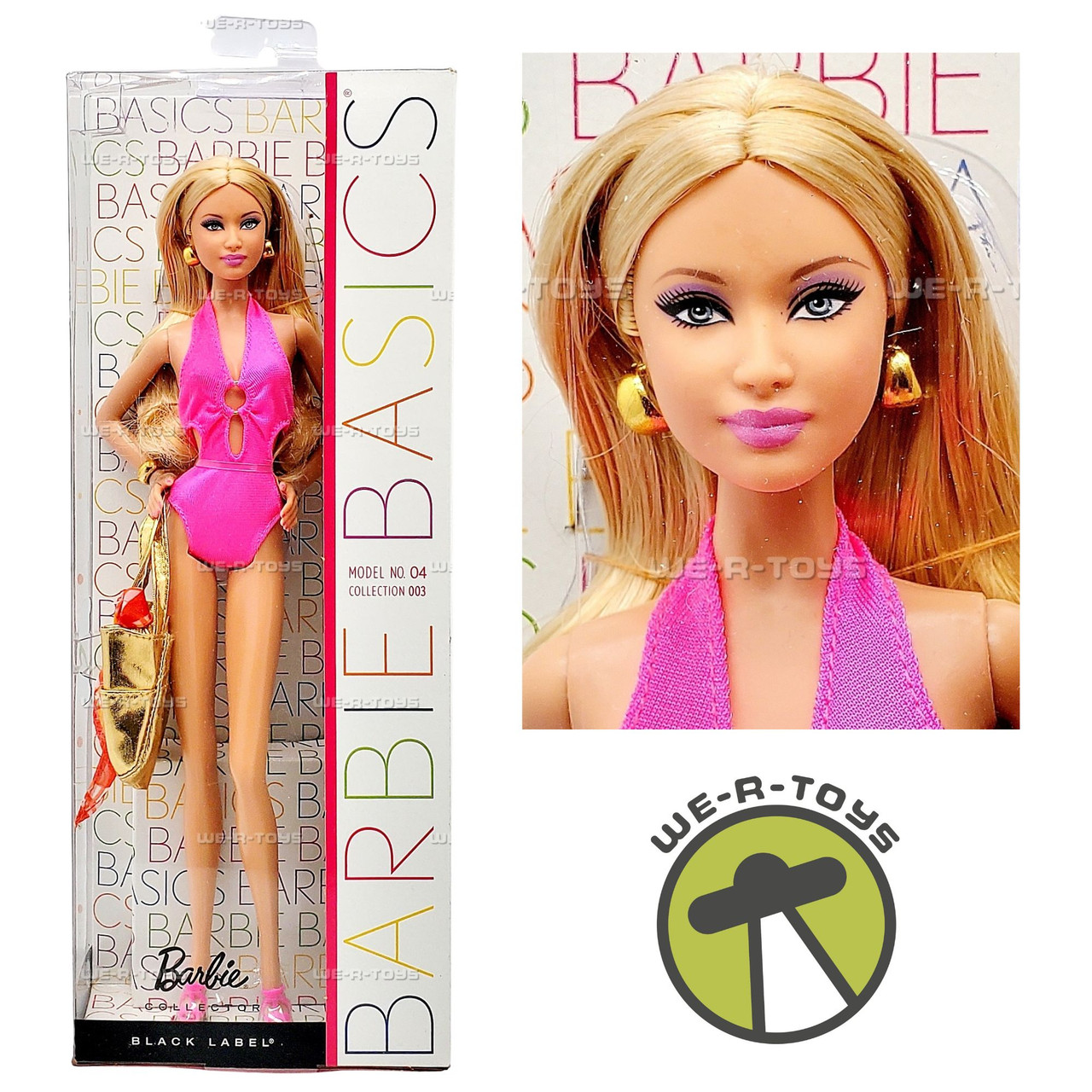Barbie Basics Model Collection 003 Pink Swimsuit Doll 2011