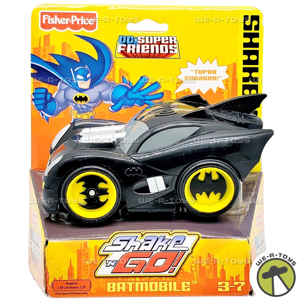 Fisher-Price DC Super Friends Shake N Go Batmobile Vehicle 2007
