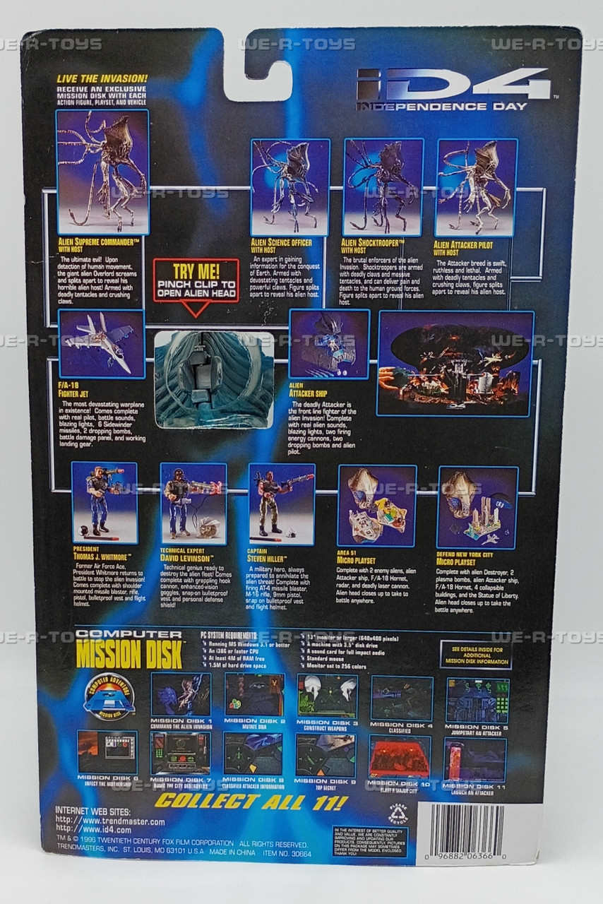 Independence Day 4 'ID4' Alien Science Officers Action Figure 1996