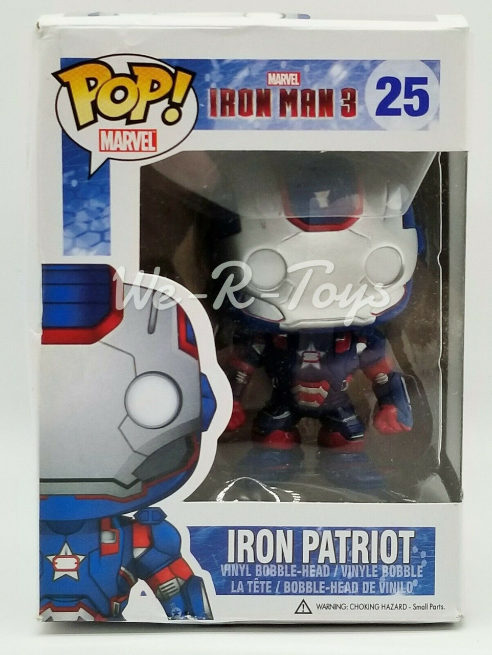 Funko Pop Iron Patriot Vinyl Bobblehead No. 25 Marvel Iron Man 3 NRFB