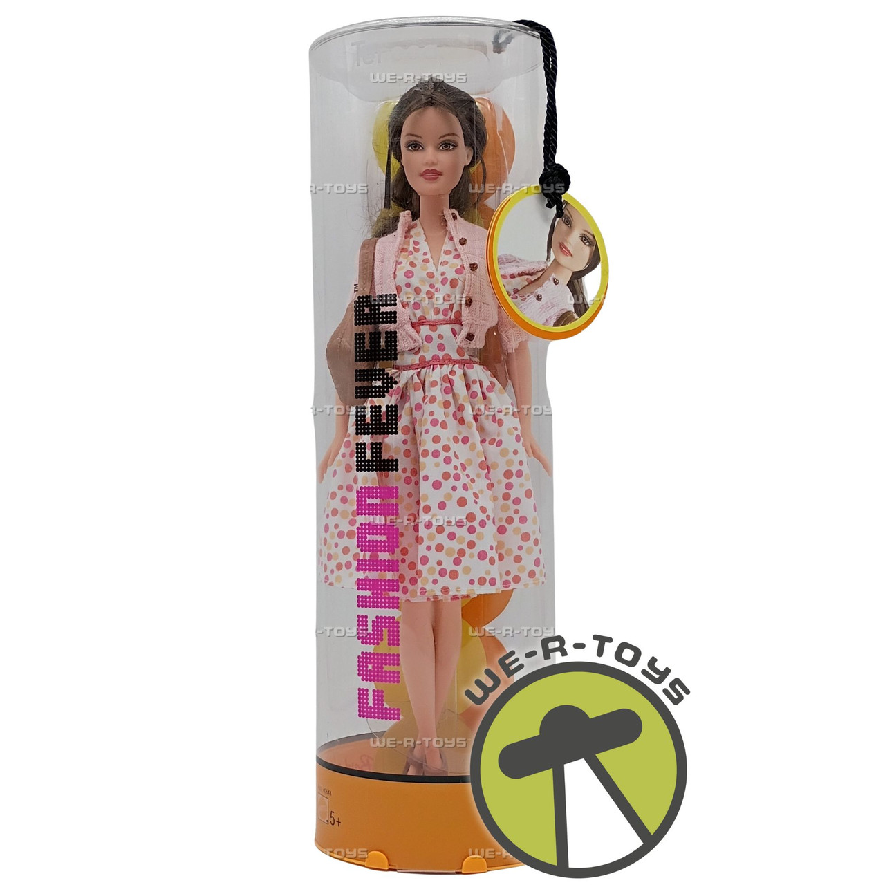 open lace back dress Barbie Fashionistas Doll # 171, with Polka Dot Dress – Square Imports main image 1