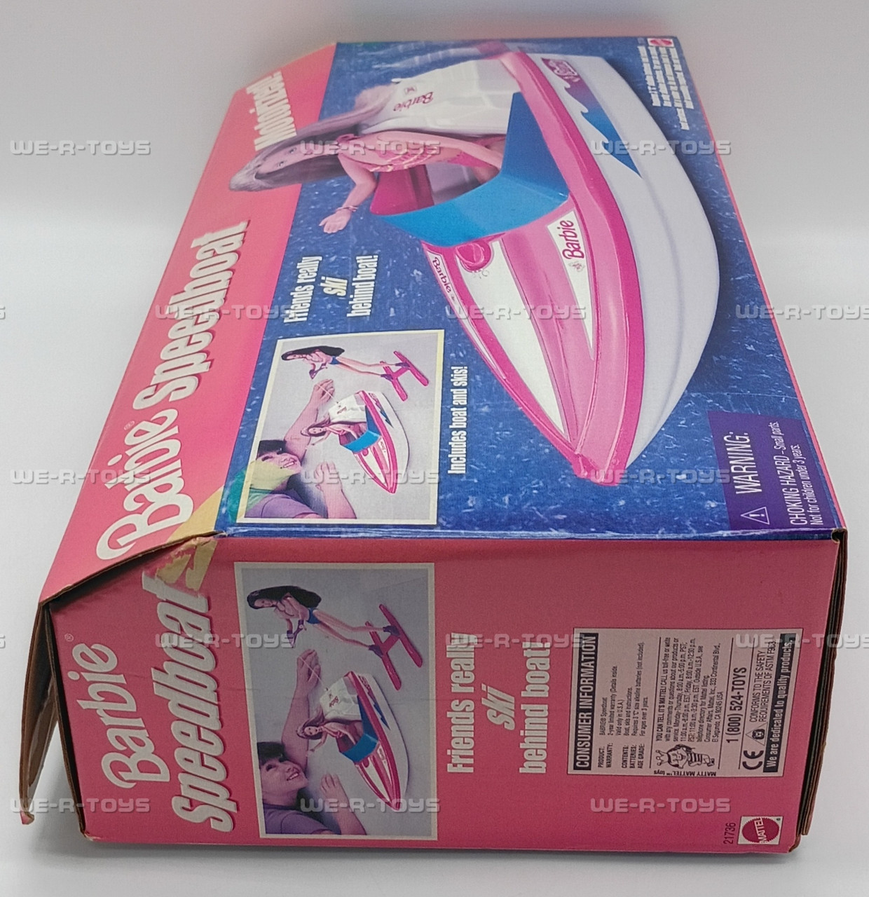 Barbie Motorized Speedboat & Skis Set 1998 Mattel #21736 New - We
