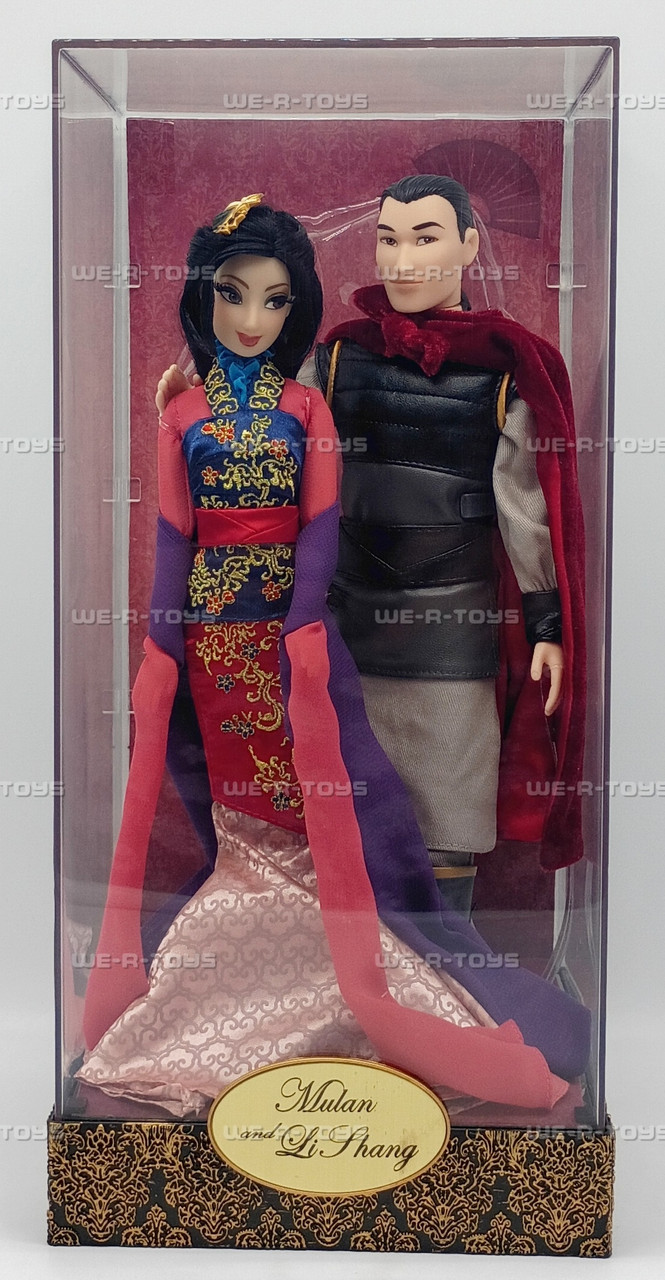 Disney Store Fairytale Exclusive Collection Mulan and Li Shang