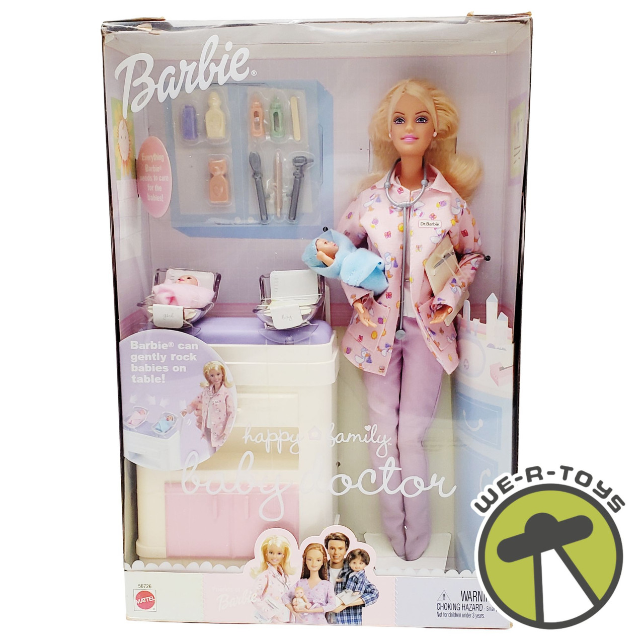 Barbie Happy Family Baby Doctor Doll Set 2002 Mattel 56726 NEW