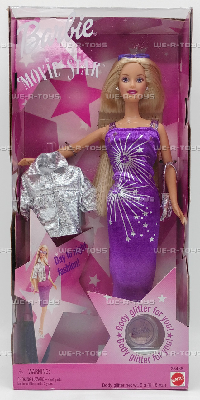 barbie doll glitter dress vintage Barbie doll blonde with glitter dress and necklace no shoes