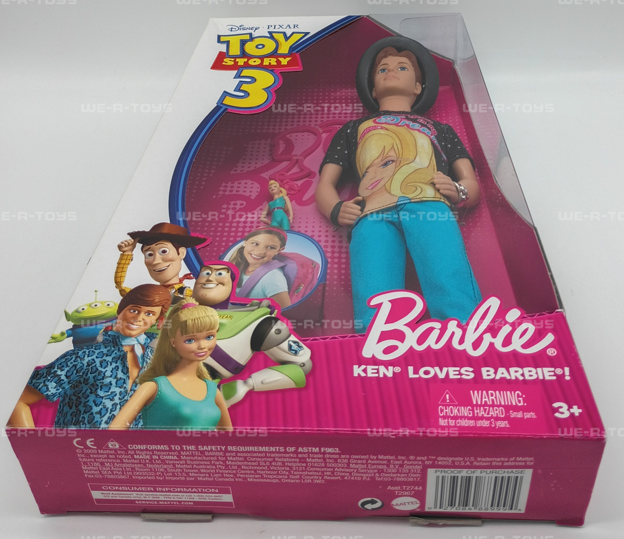 Barbie Disney Pixar Toy Story 3 Ken Loves Barbie Ken Doll 2009