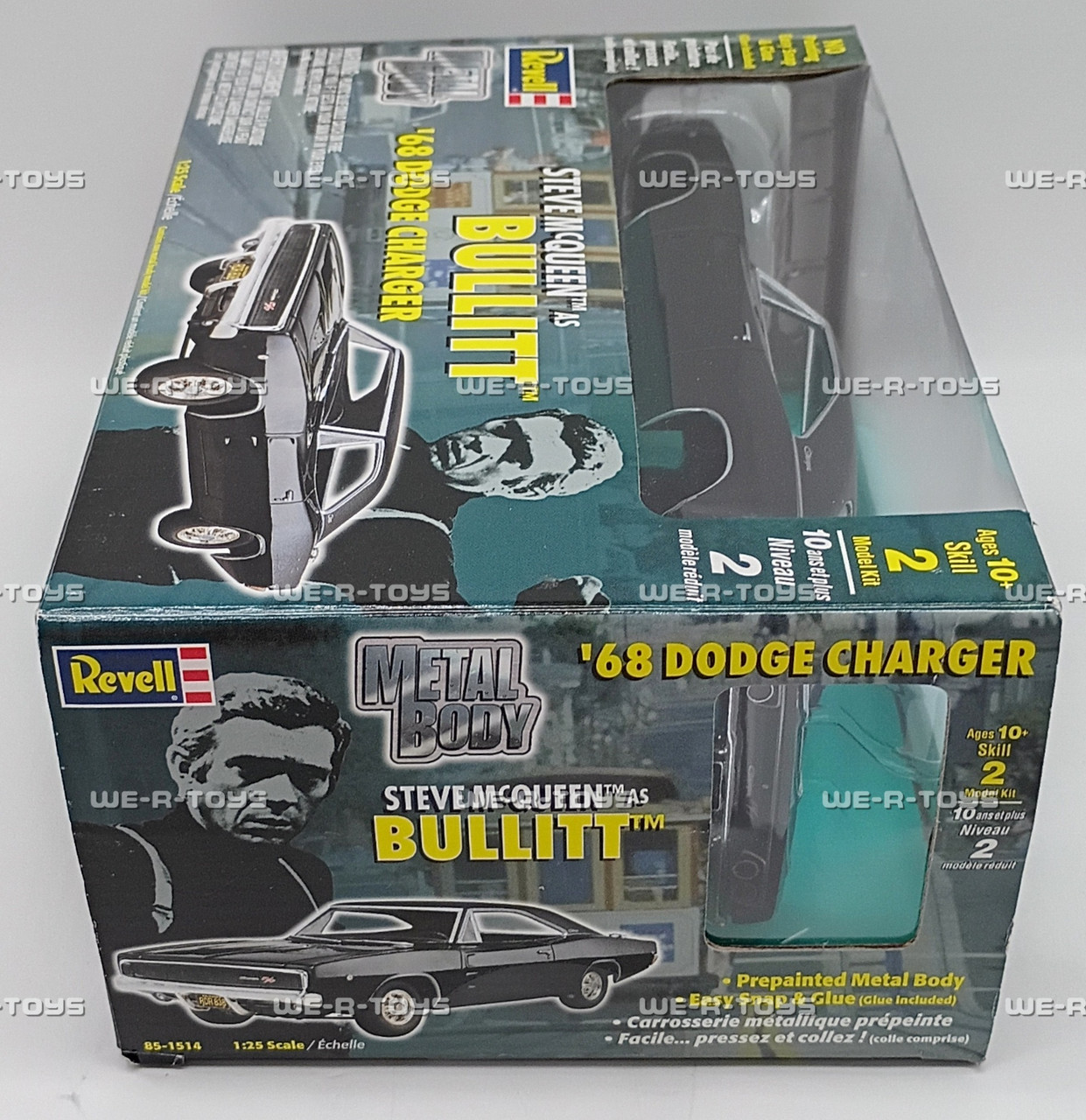 Revell Steve McQueen As Bullitt '68 Black Dodge Charger Vehicle