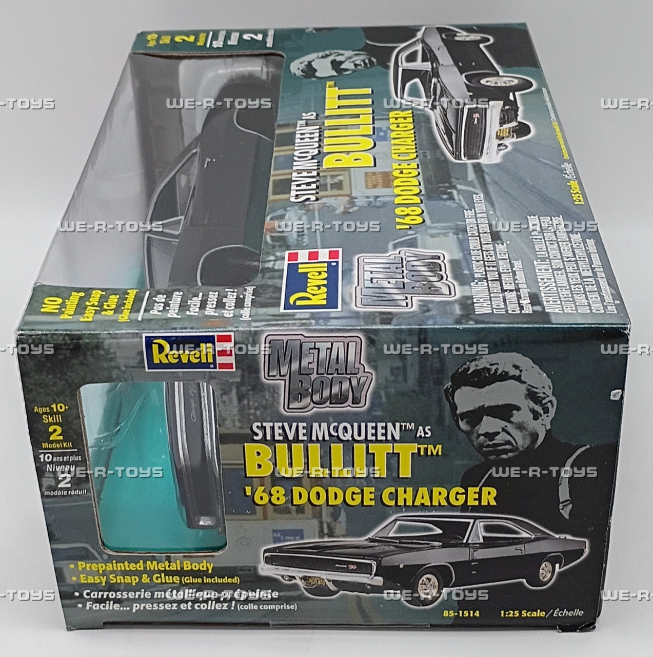 Revell Steve McQueen As Bullitt '68 Black Dodge Charger Vehicle