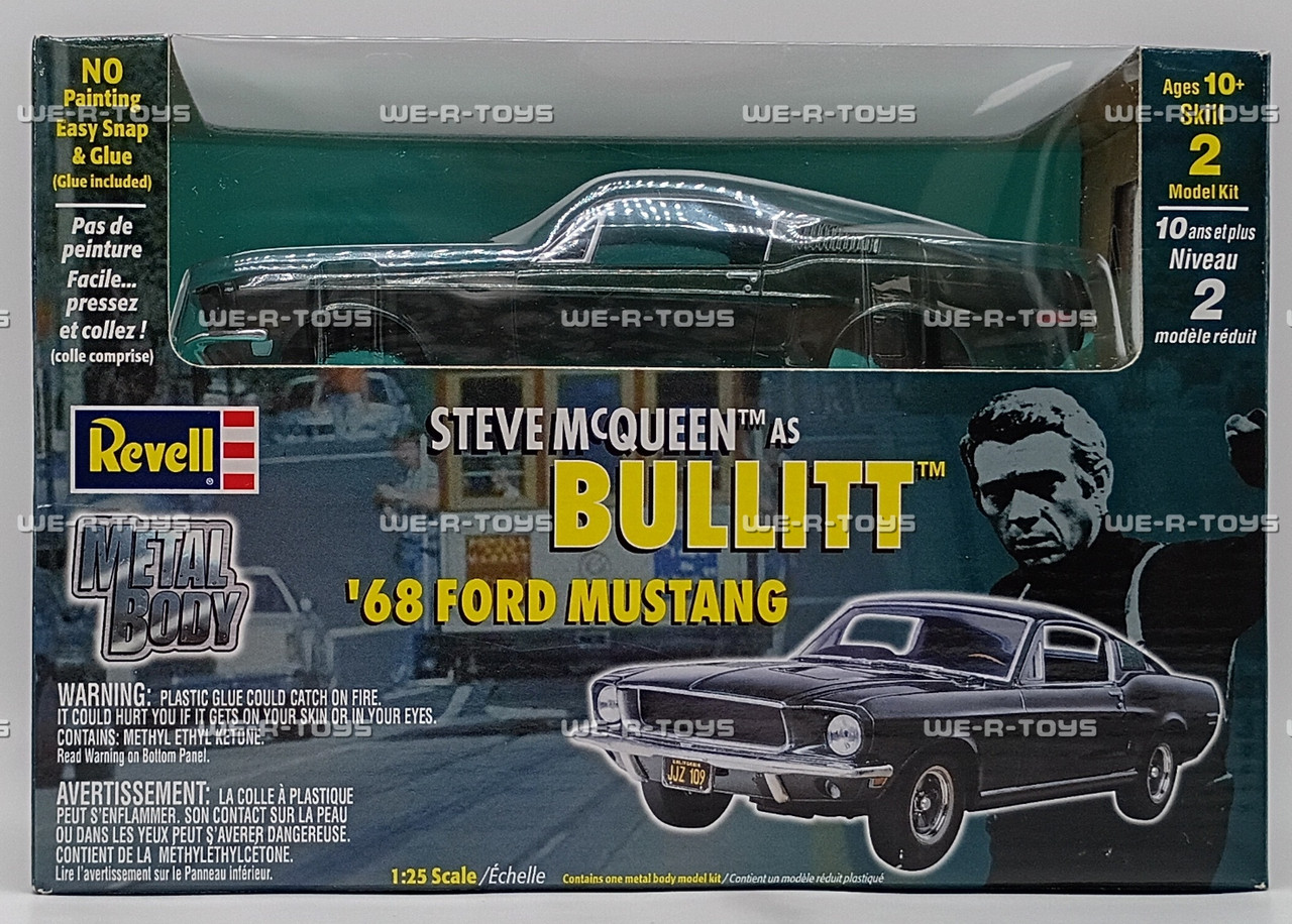 Revell Steve McQueen As Bullitt '68 Green Ford Mustang Vehicle
