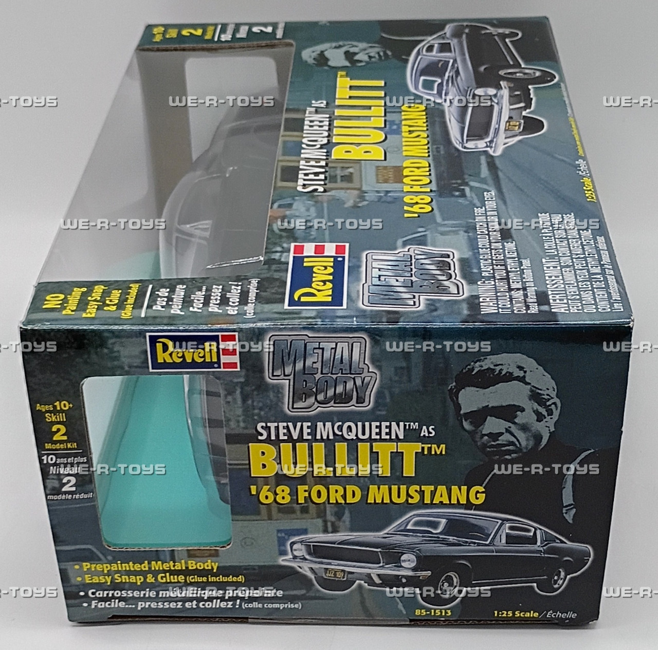 Revell Steve McQueen As Bullitt '68 Green Ford Mustang Vehicle