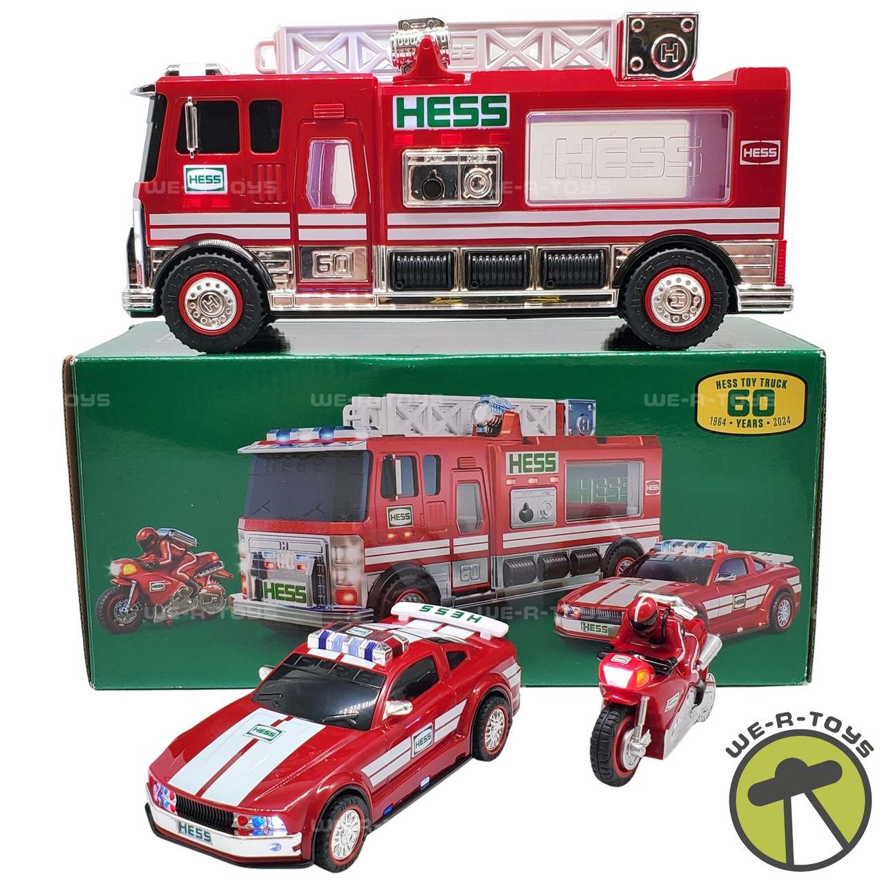 Hess 60th Anniversary Fire Truck New In Box HESS 2024 FIRE TRUCK W