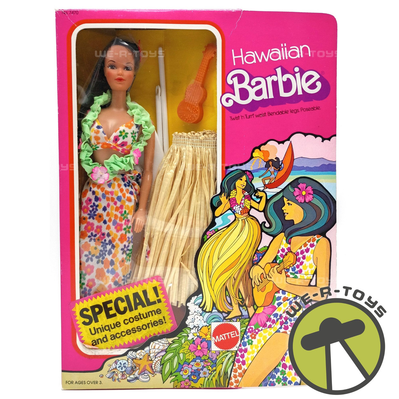 Hawaiian Barbie Twist N Turn Waist Poseable Doll Vintage 1975