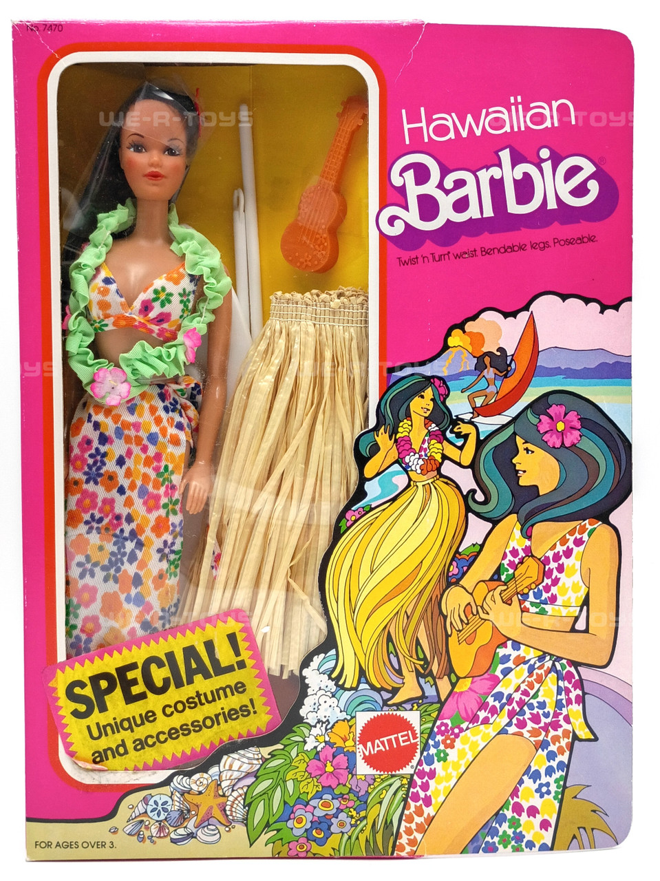 Hawaiian Barbie Twist N Turn Waist Poseable Doll Vintage 1975
