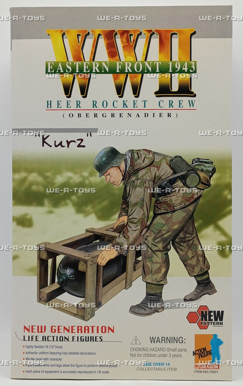 Dragon WWII Eastern Front 1943 Heer Rocket Crew Kurz Action Figure