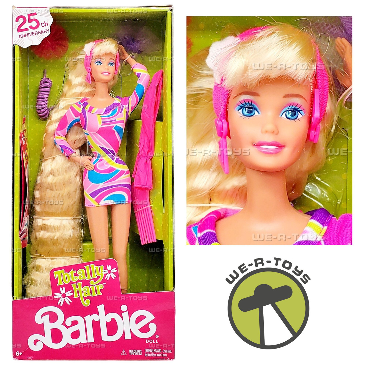 Totally Hair 25th Anniversary Barbie Doll Mattel DWF49 - We-R-Toys