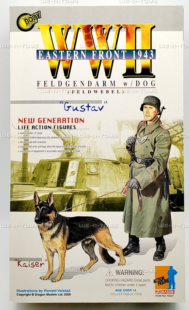 Dragon WWII Eastern Front 1943 Feldgendarm Gustav w/dog Kaiser