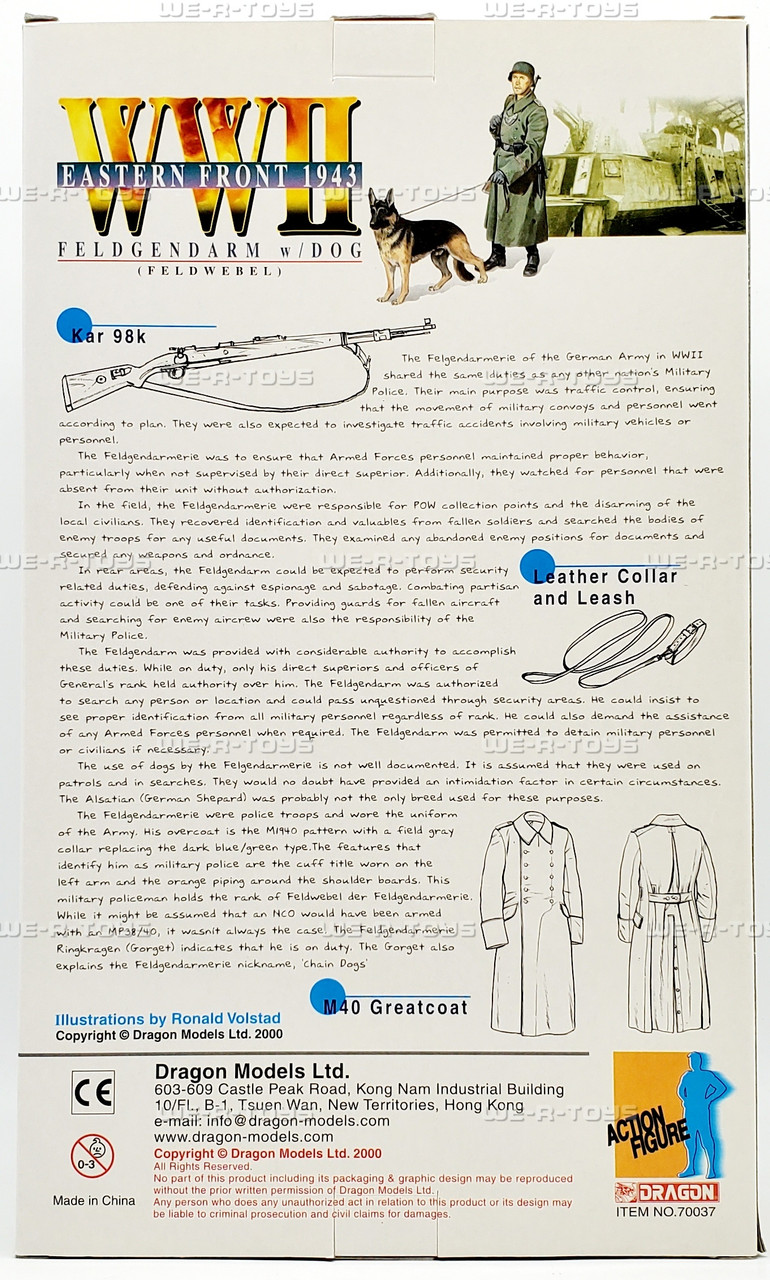 Dragon WWII Eastern Front 1943 Feldgendarm Gustav w/dog Kaiser