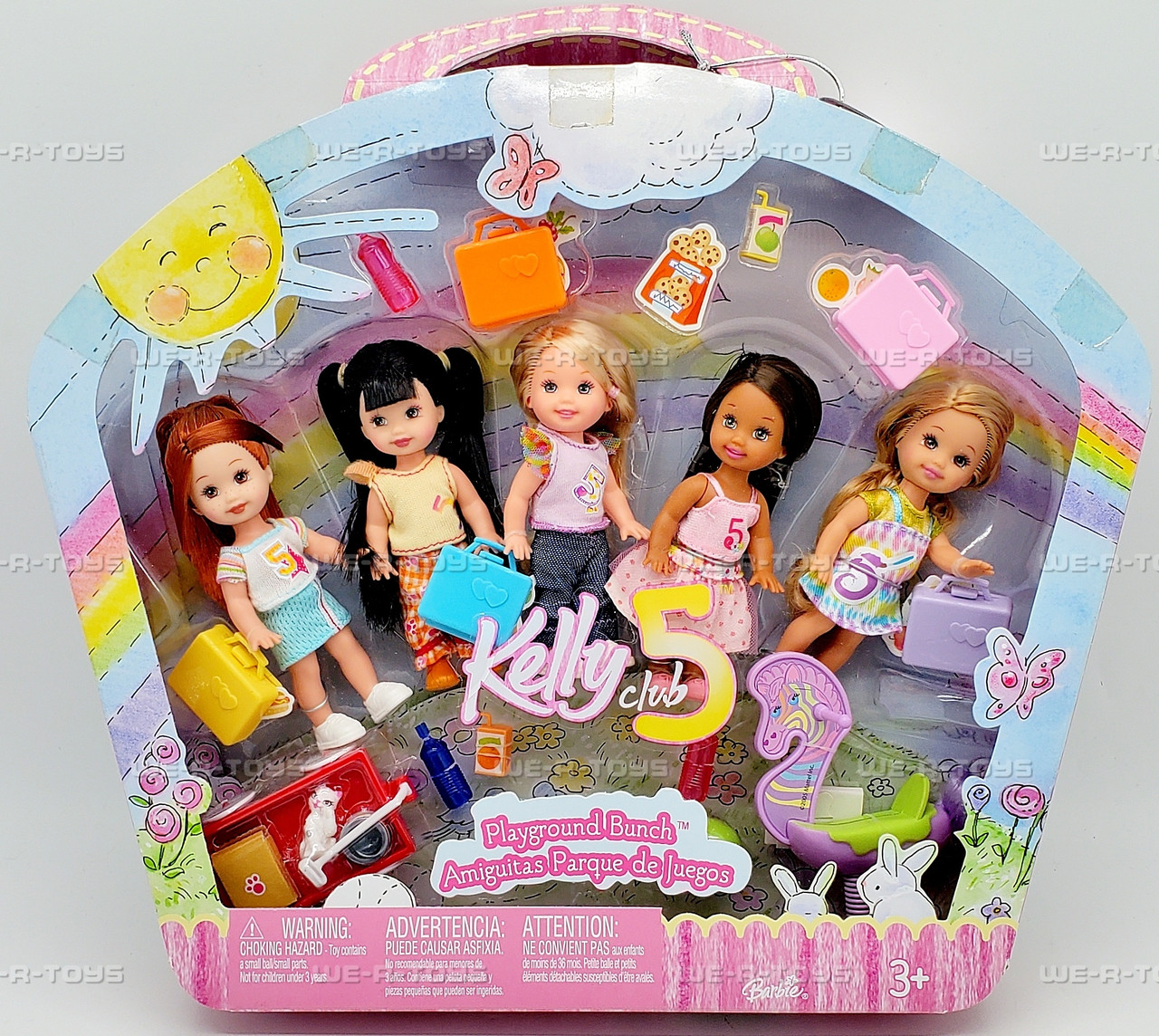 Barbie Kelly Club 5 Playground Bunch Doll Play Set 2005 Mattel