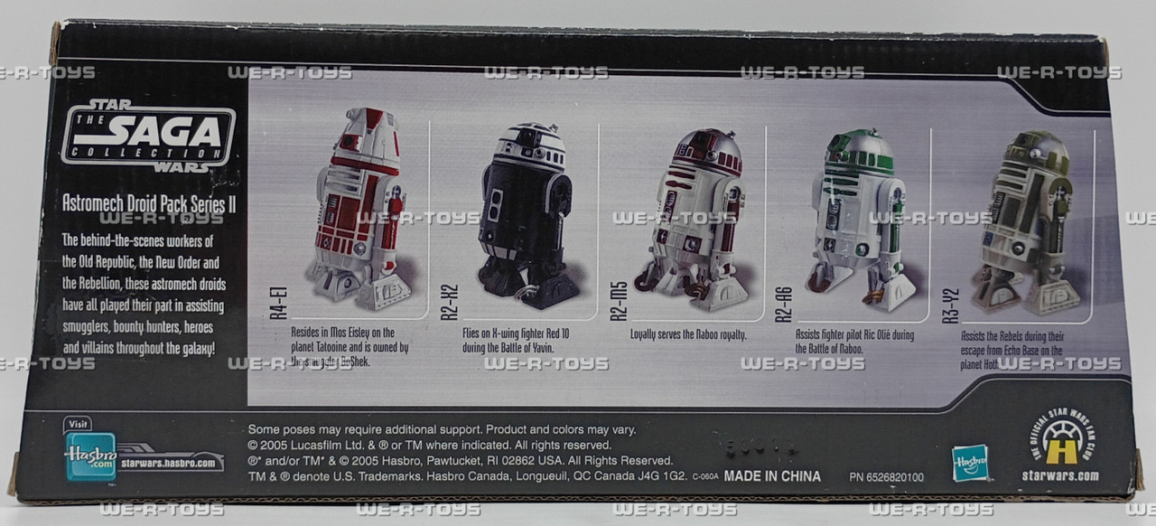 Star Wars Astromech Droid Pack Series II The Saga Collection 5 Pk
