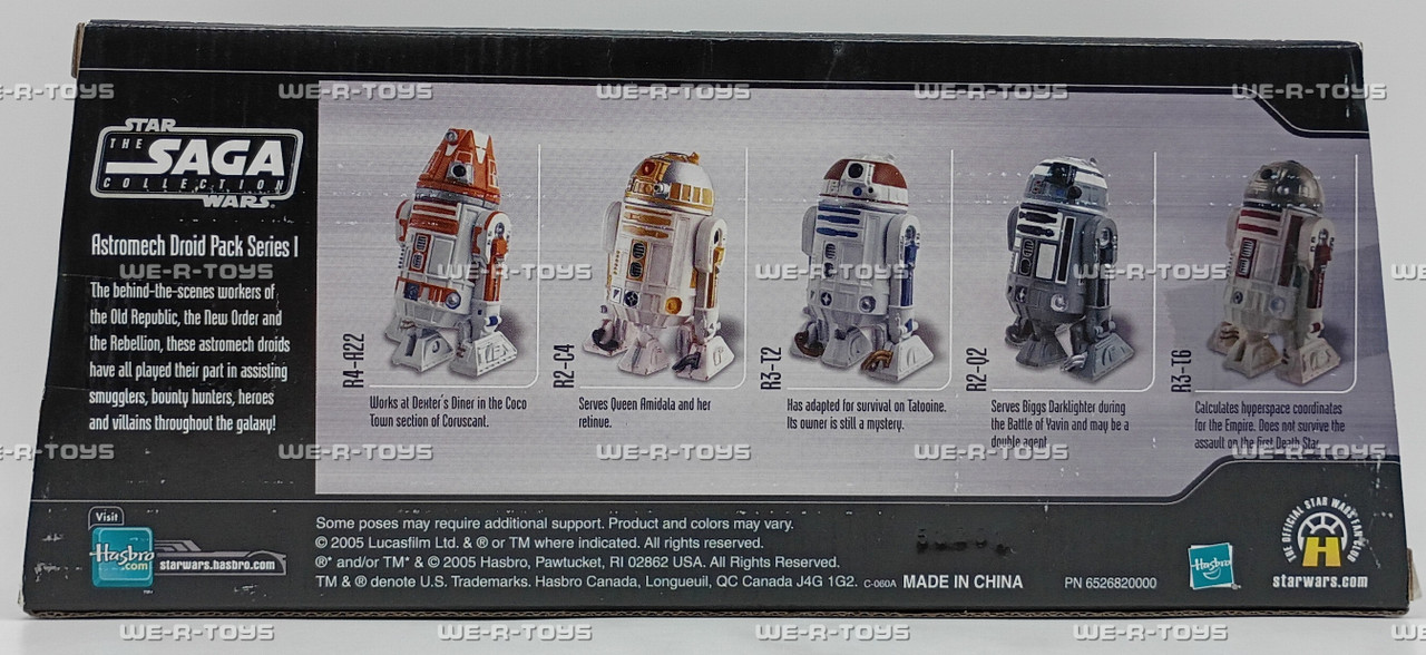 Star Wars Astromech Droid Pack Series I The Saga Collection 5 Pk