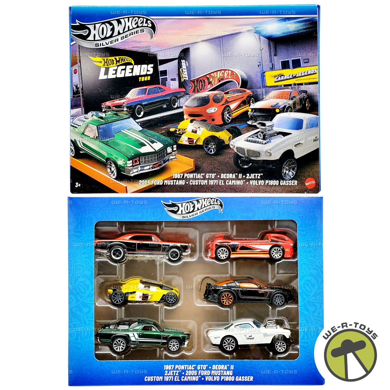 Hot Wheels Silver Series Legends Tour 6 Vehicle Set 2024 Mattel