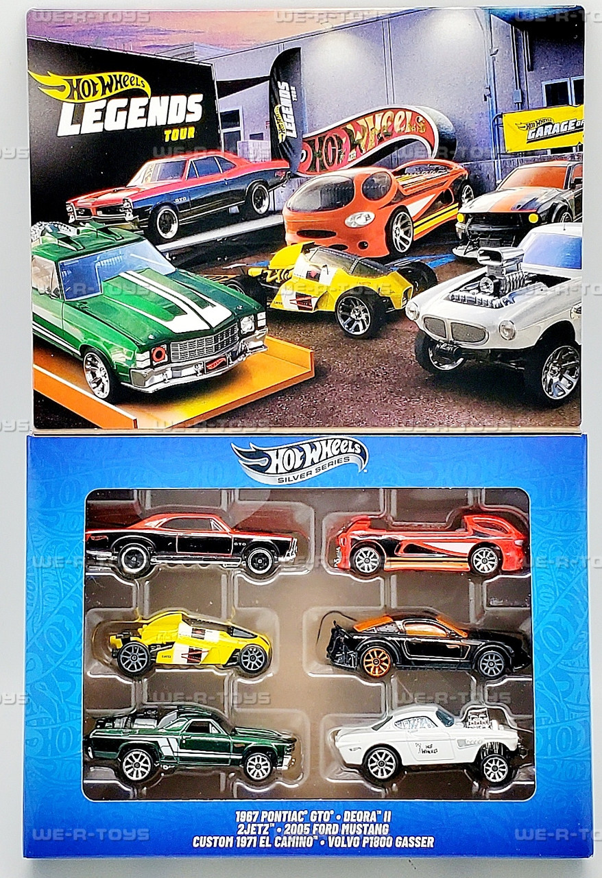 Hot Wheels Silver Series Legends Tour 6 Vehicle Set 2024 Mattel