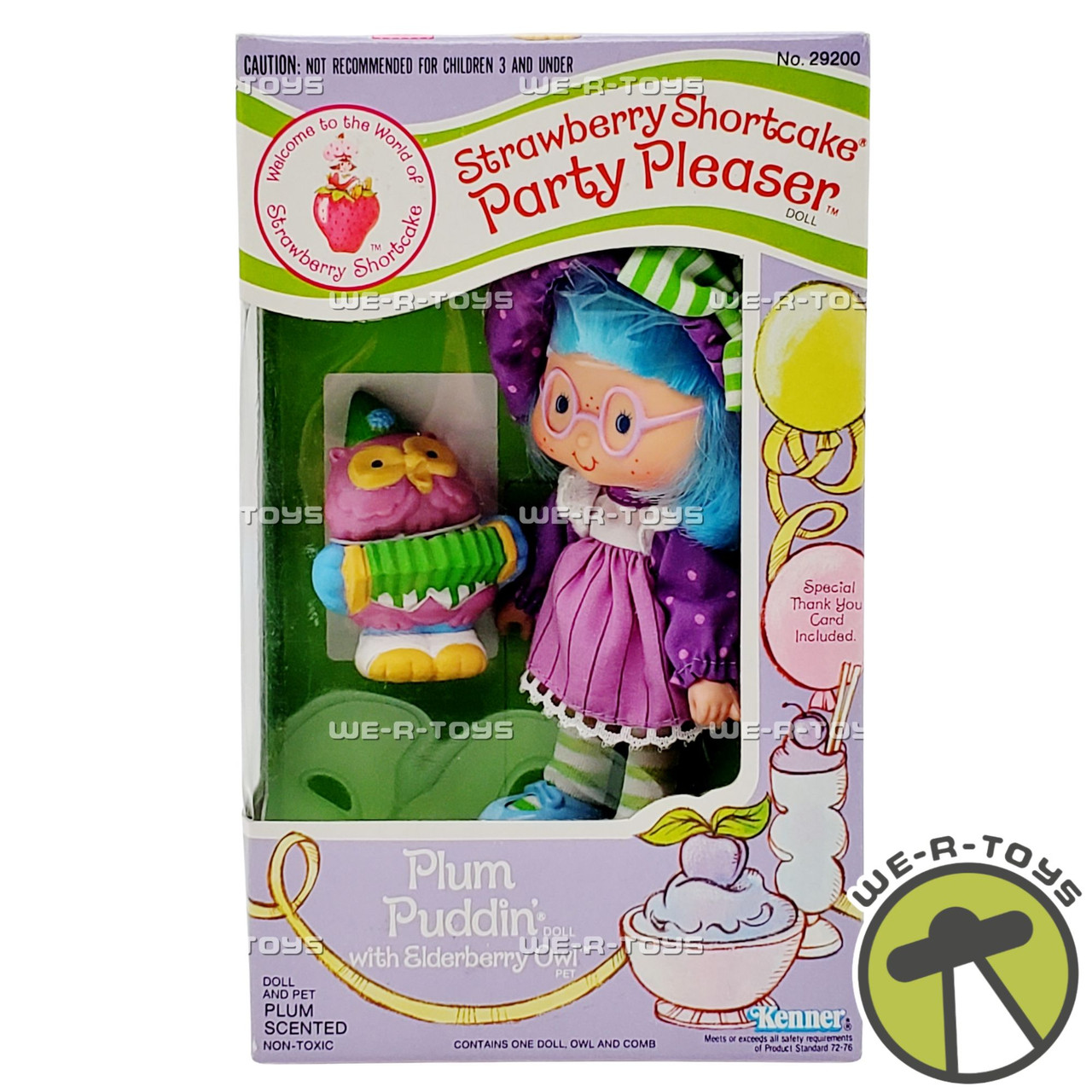 Strawberry Shortcake Plum Pudding Doll with Elderberry Owl Pet