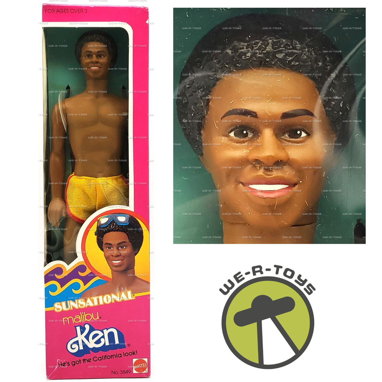 Barbie Sunsational Malibu Ken African American Doll 1983 Mattel