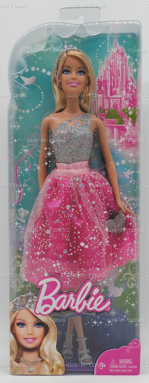 Barbie Glitter Magic Princess Doll In Pink & Silver DressR6391 Mattel 2009 New - We-R-Toys Barbie Glitter Magic Princess Doll In Pink & Silver DressR6391 Mattel 2009 New - We-R-Toys