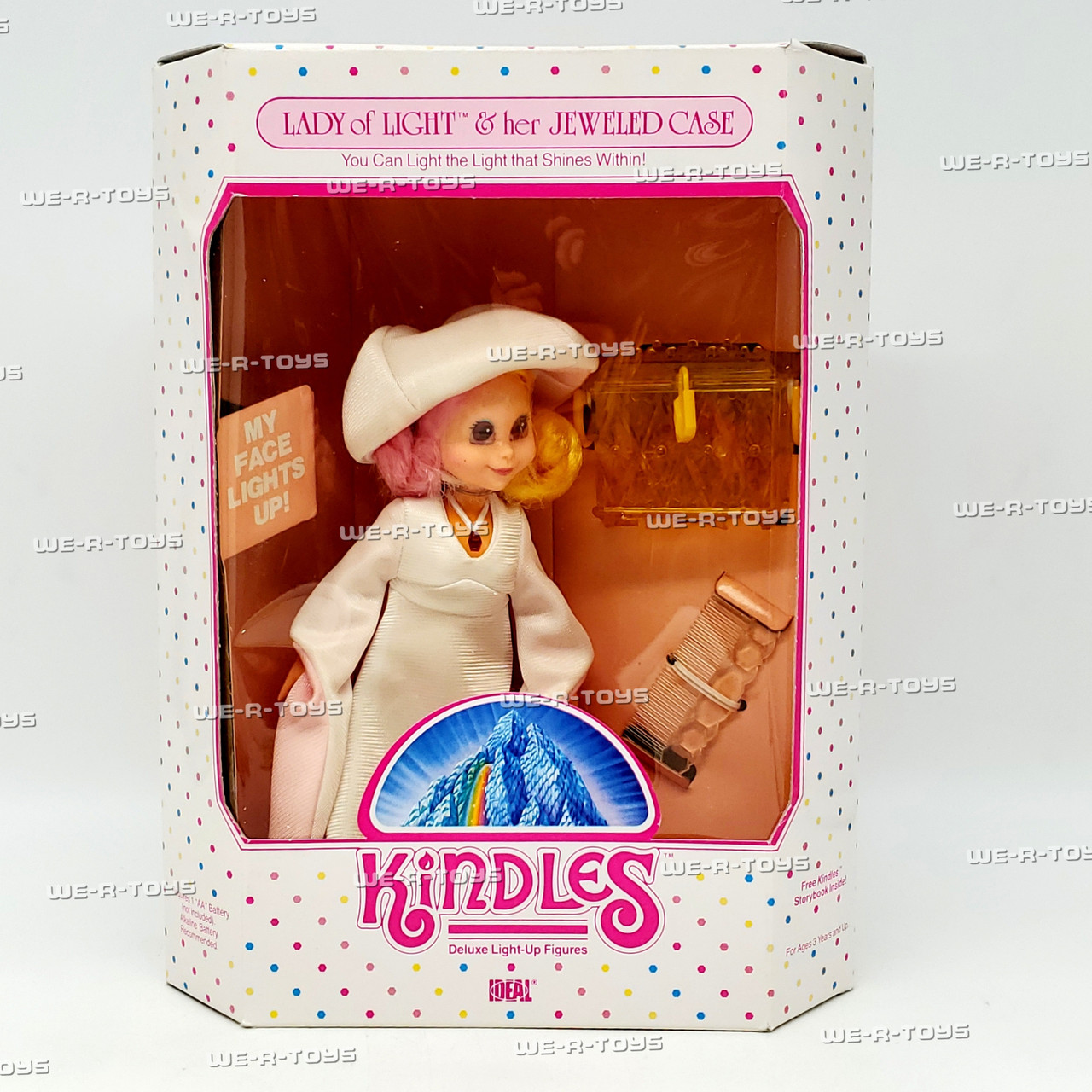 Kindles Lady Light and Her Jeweled Case Light Up Figure 1985 Ideal
