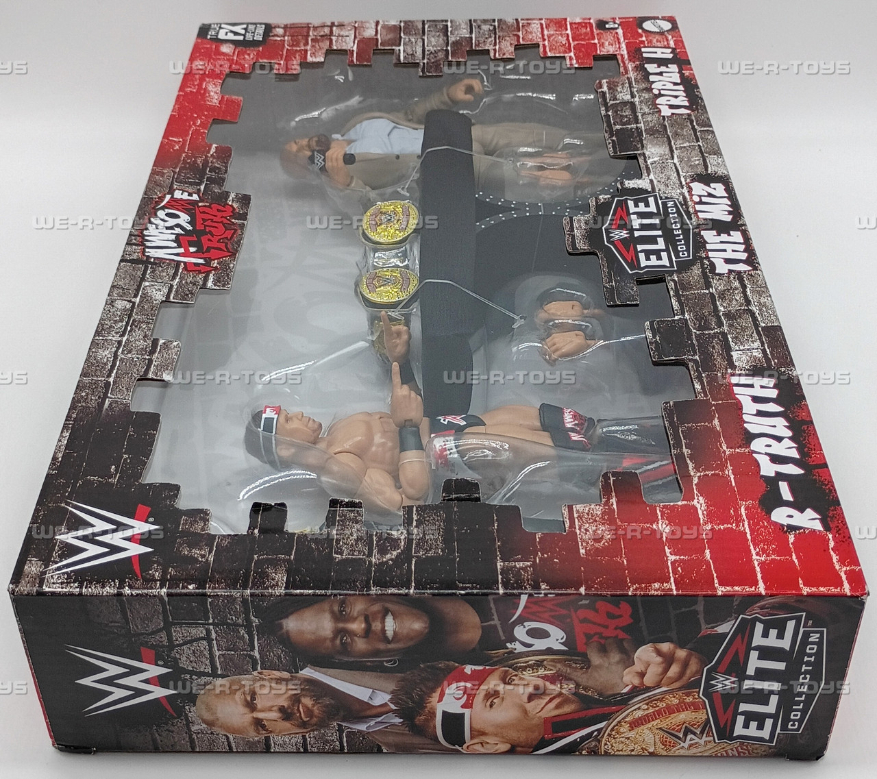 WWE Elite Collection R-Truth, The Miz, Triple H Action Figures
