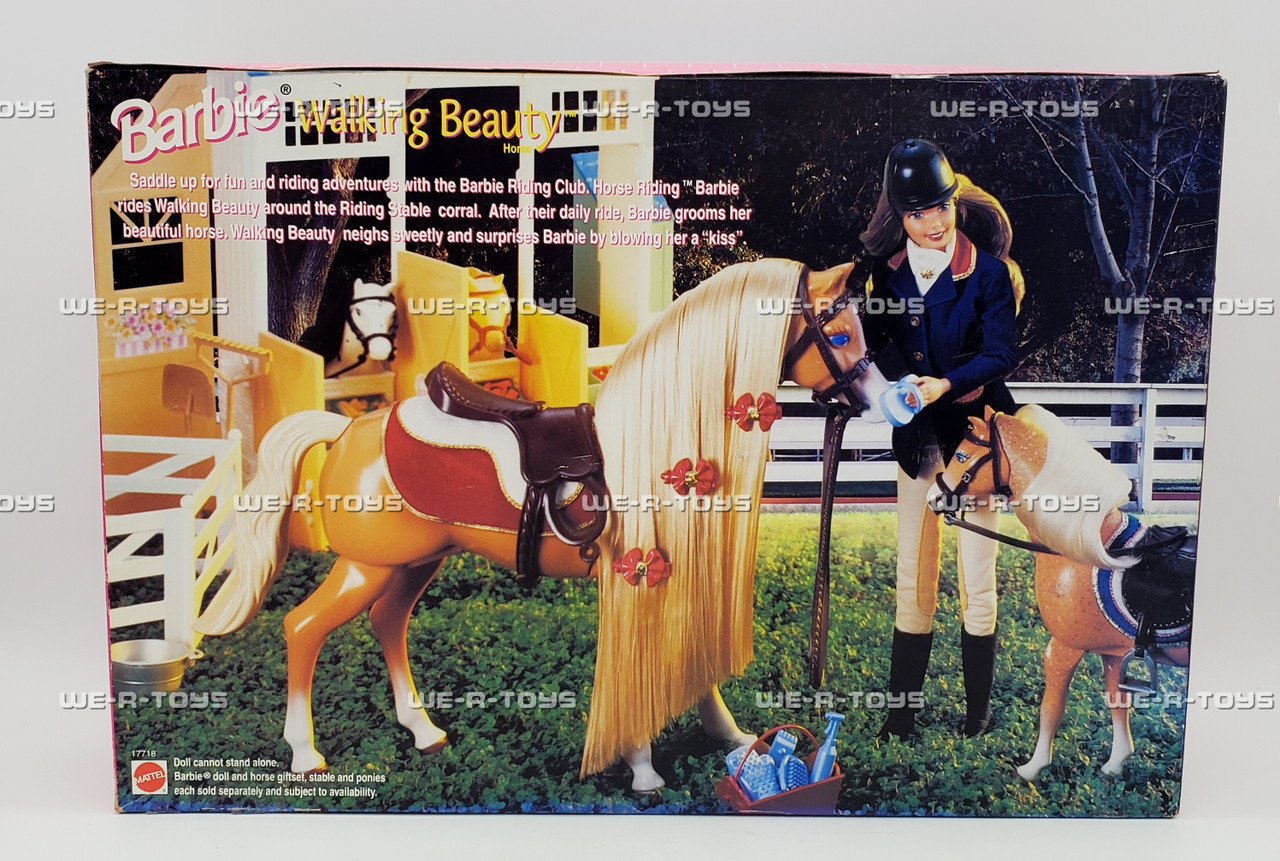 Barbie Walking Beauty Horse Riding Club 1998 Mattel 17718 NEW - We