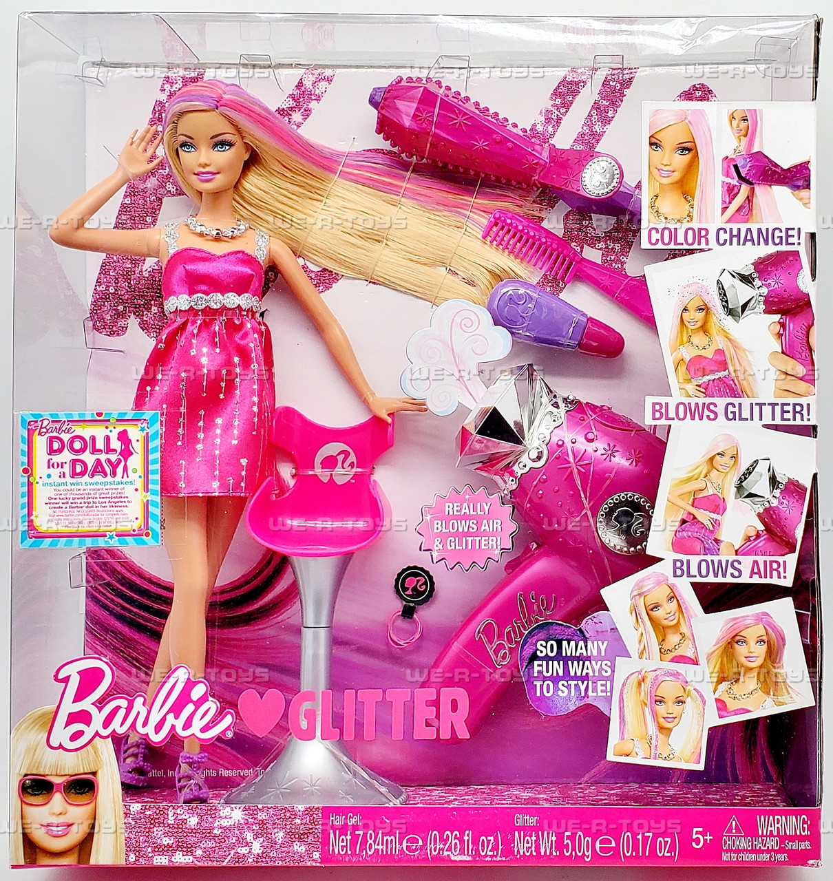 Barbie Loves Glitter Doll 2009 Mattel T3250 We-R-Toys
