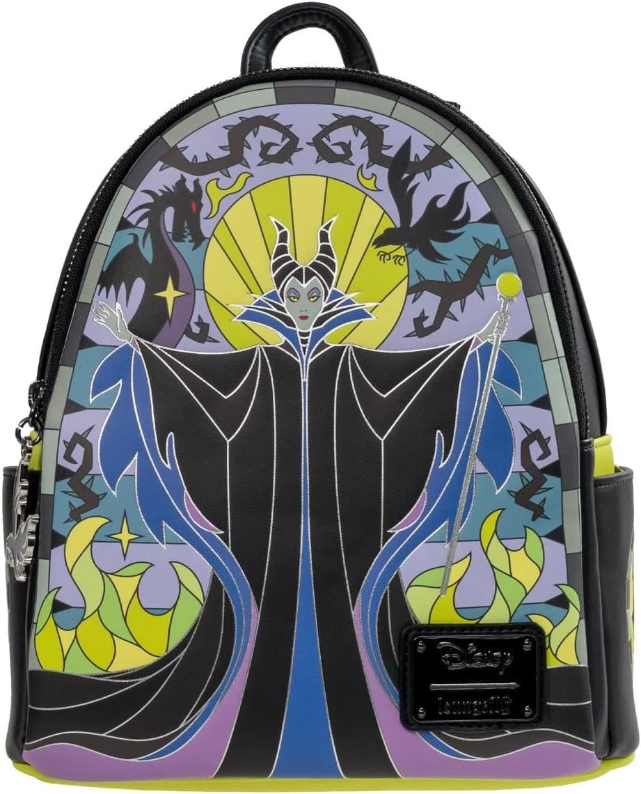 Sleeping Beauty Maleficent Stained Glass Mini-Backpack EE
