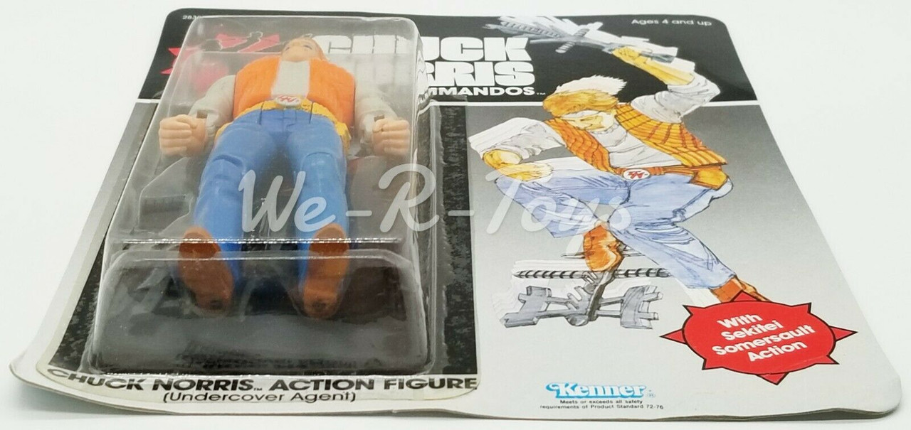 Chuck Norris Karate Kommandos Action Figure Somersault 1986 Kenner