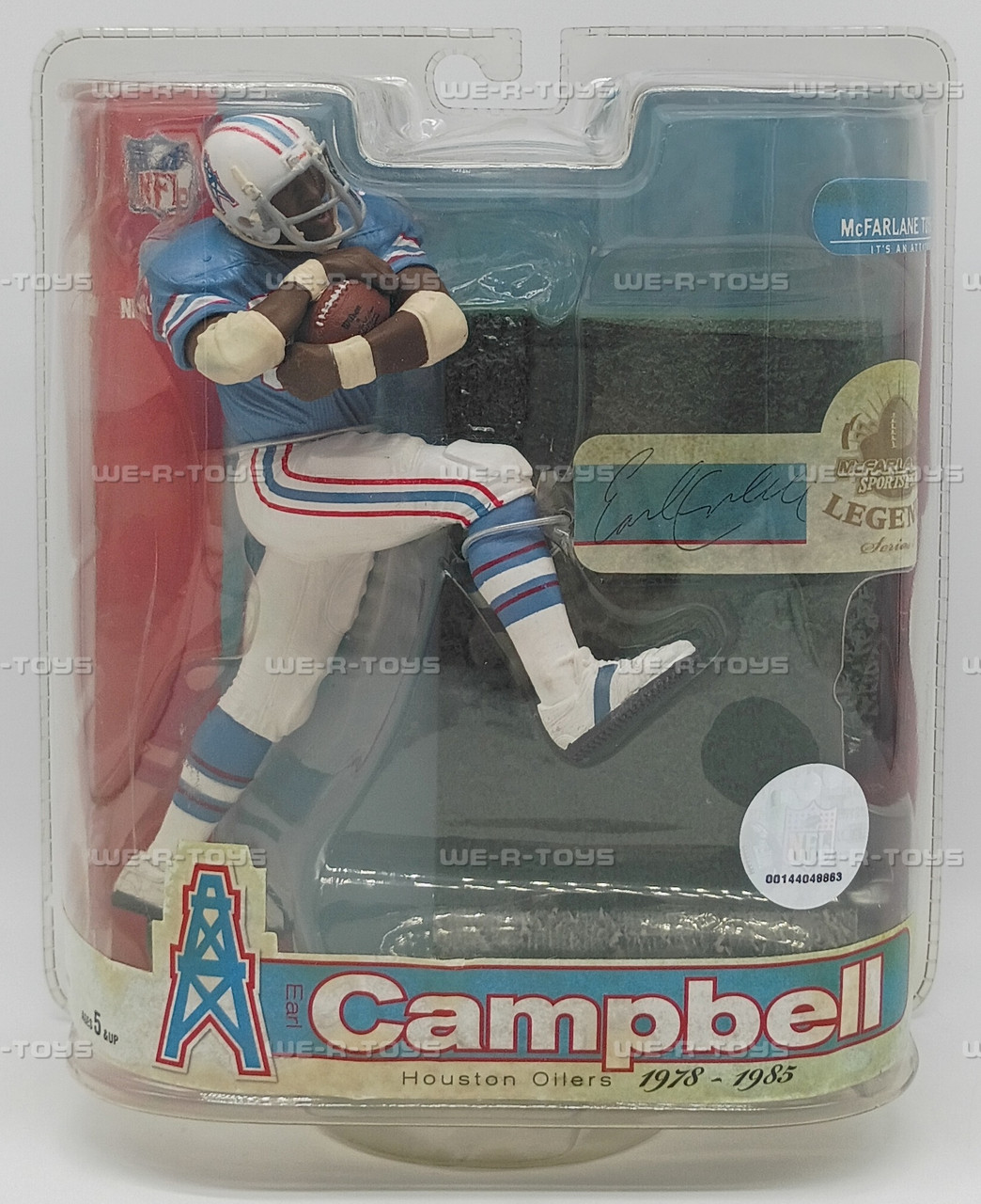 NFL フィギュア Earl Campbell ヒューストンオイラーズ レア NFL Earl Campbell Houston Oilers Action Figure Legends Series