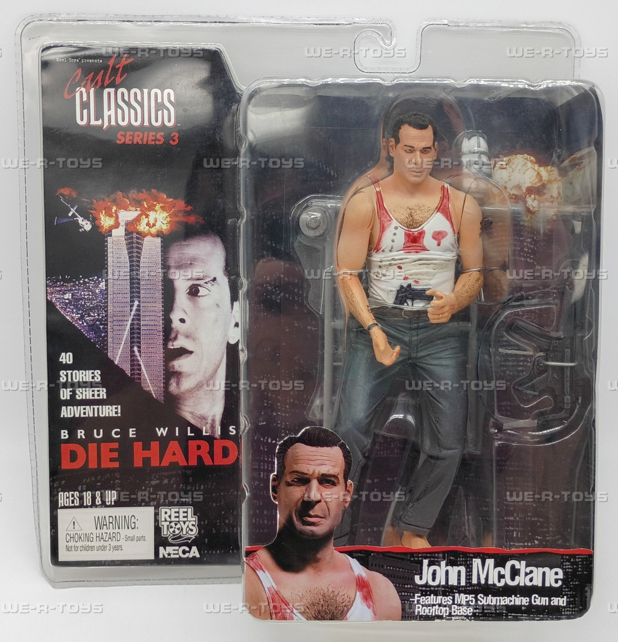 Die Hard John McClane Action Figure Cult Classics 3 NECA New 2005