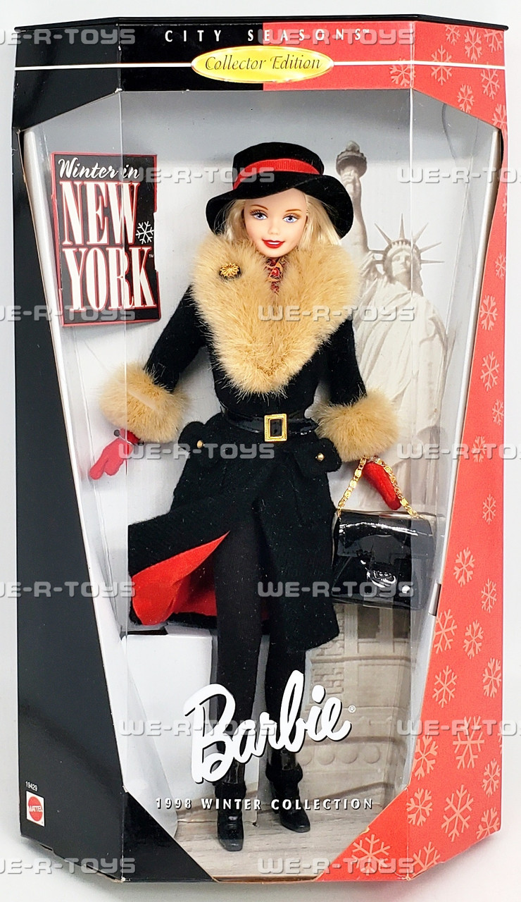 Winter In New York Barbie Doll City Seasons Winter Collection 1998