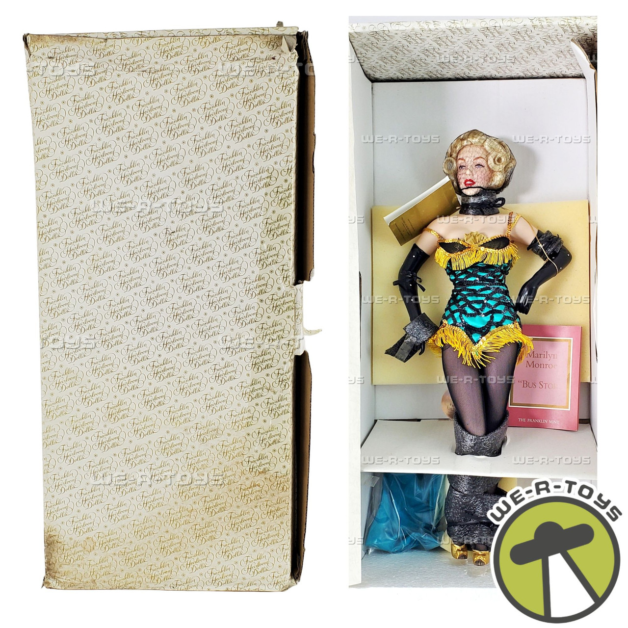 Franklin Heirloom Dolls Bus Stop Marilyn Monroe Porcelain Doll